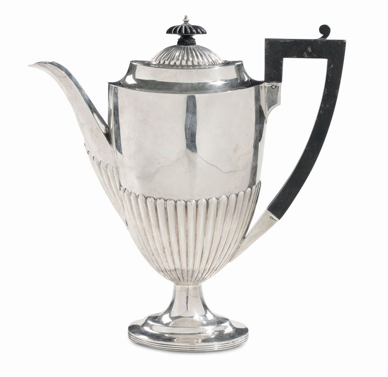 Caffettiera in argento, XIX secolo  - Asta Antiquariato e Dipinti Antichi - I - Cambi Casa d'Aste