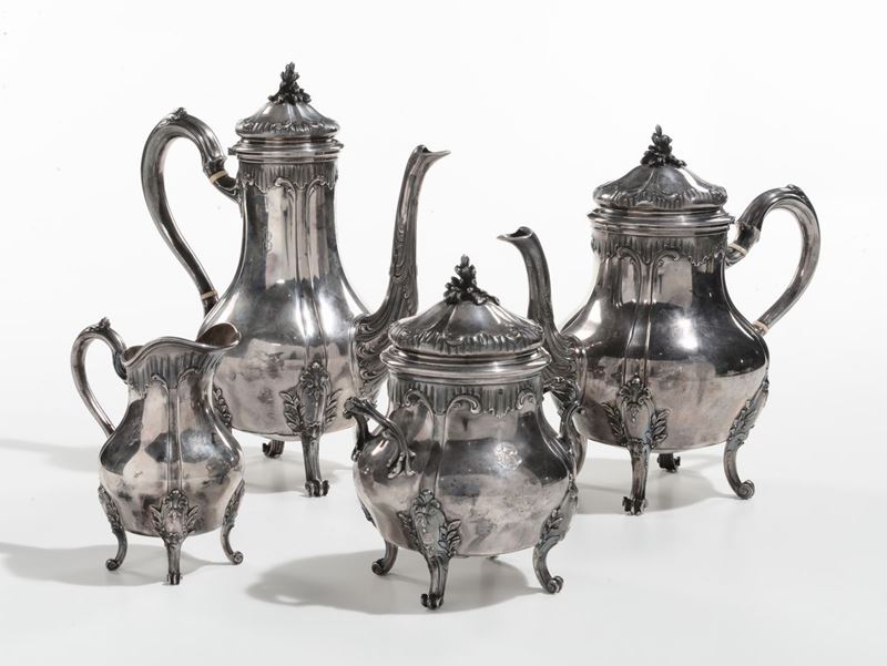 Servizio da tè e caffè in argento  - Auction Antique and Old Masters - I - Cambi Casa d'Aste