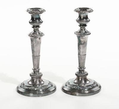Coppia di Candelieri in Argento