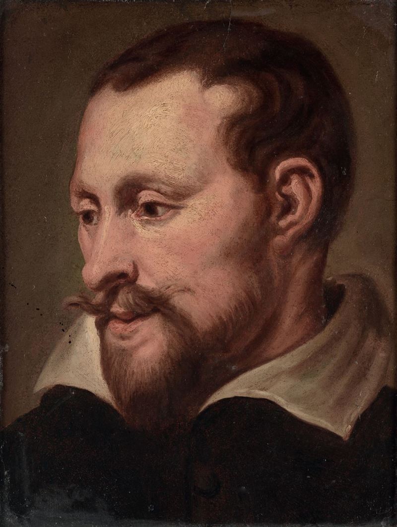 Scuola fiamminga del XVII secolo, ambito van Dyck Ritratto maschile  - Auction Antique and Old Masters - I - Cambi Casa d'Aste