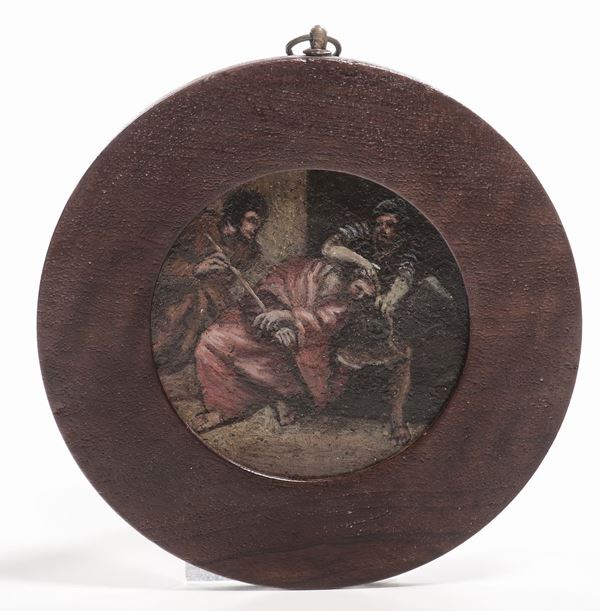 Scuola del XVIII secolo Gesù con soldati