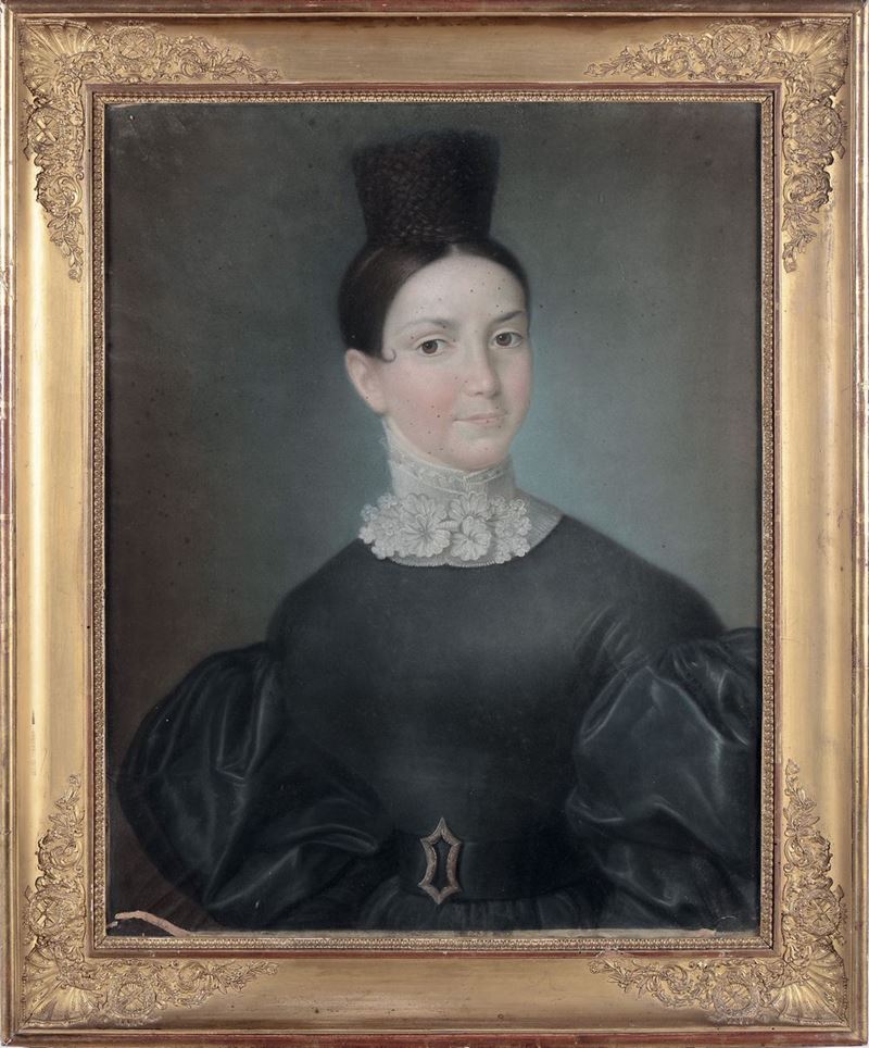 Scuola del XVIII secolo Ritratto femminile  - Asta Antiquariato e Dipinti Antichi - I - Cambi Casa d'Aste