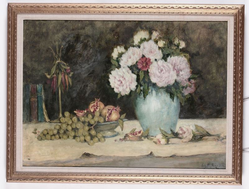 Mario Gachet (1879-1981) Peonie  - Auction Antique and Old Masters - I - Cambi Casa d'Aste
