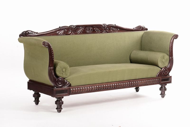 Divano Luigi Filippo, XIX secolo  - Auction Antique and Old Masters - I - Cambi Casa d'Aste