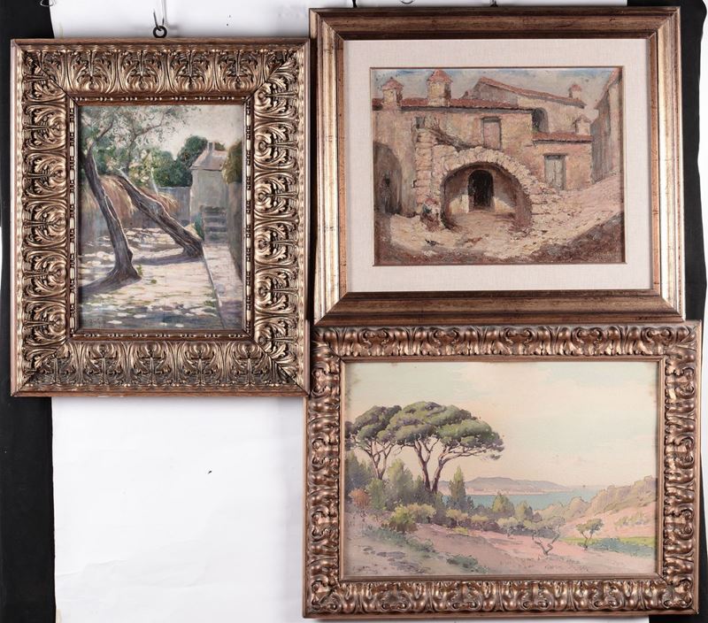 Lotto di tre dipinti  - Auction Antique and Old Masters - I - Cambi Casa d'Aste