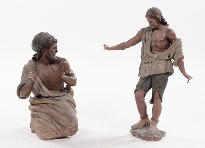 Scultore del XVIII secolo Davide e Golia  - Asta Antiquariato e Dipinti Antichi - I - Cambi Casa d'Aste