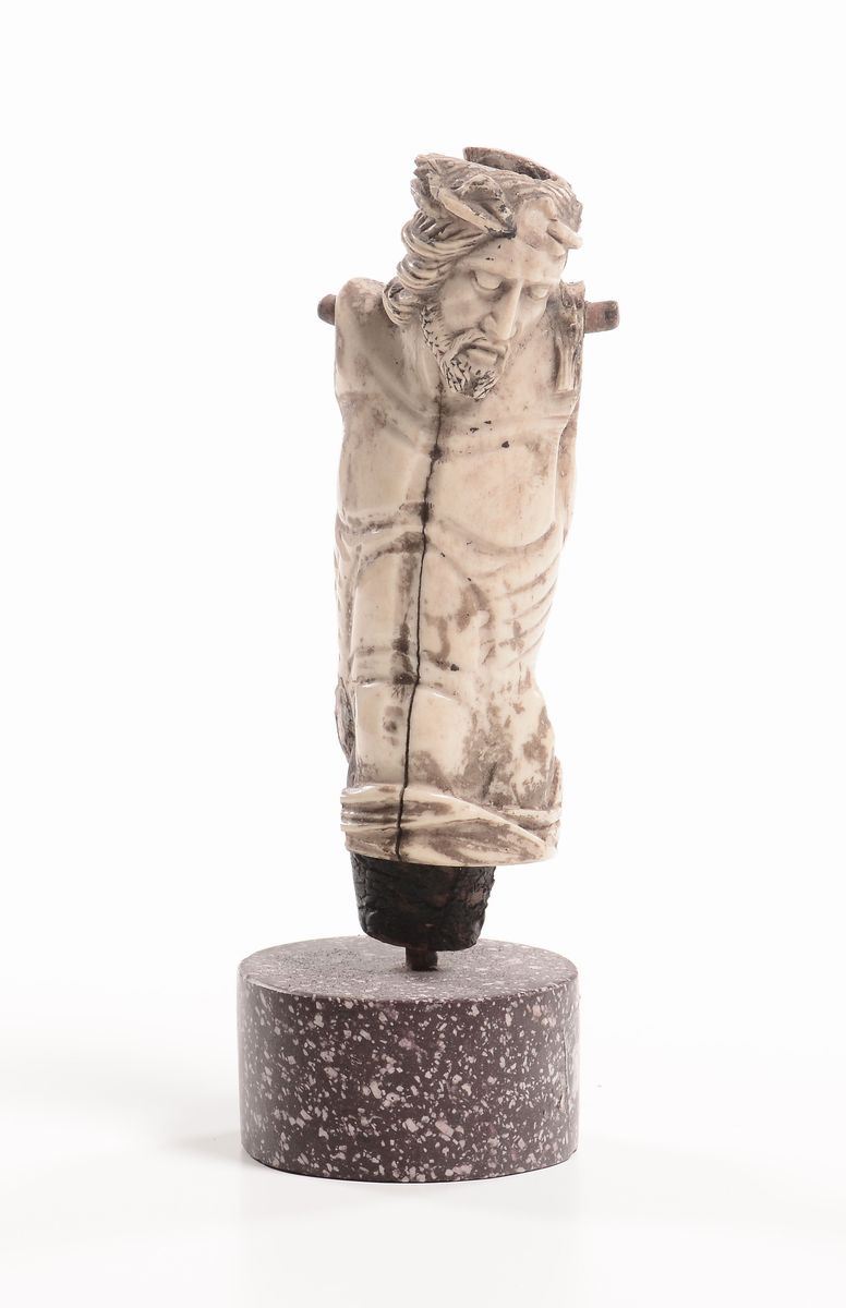 Cristo in avorio scolpito  - Auction Antique and Old Masters - I - Cambi Casa d'Aste