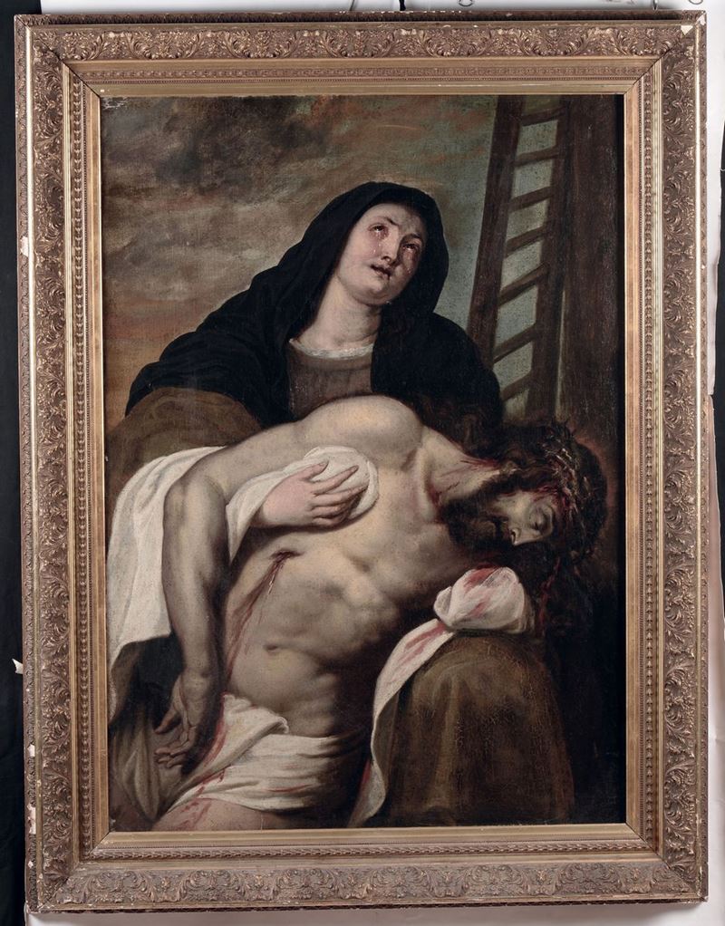 Scuola Fiamminga del XVIII secolo Deposizione  - Auction Antique and Old Masters - I - Cambi Casa d'Aste