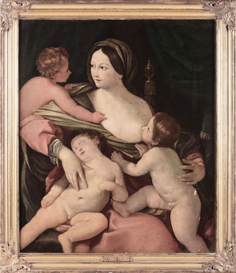 Scuola del XVIII secolo, da Guidi Reni La carità  - Asta Antiquariato - Cambi Casa d'Aste