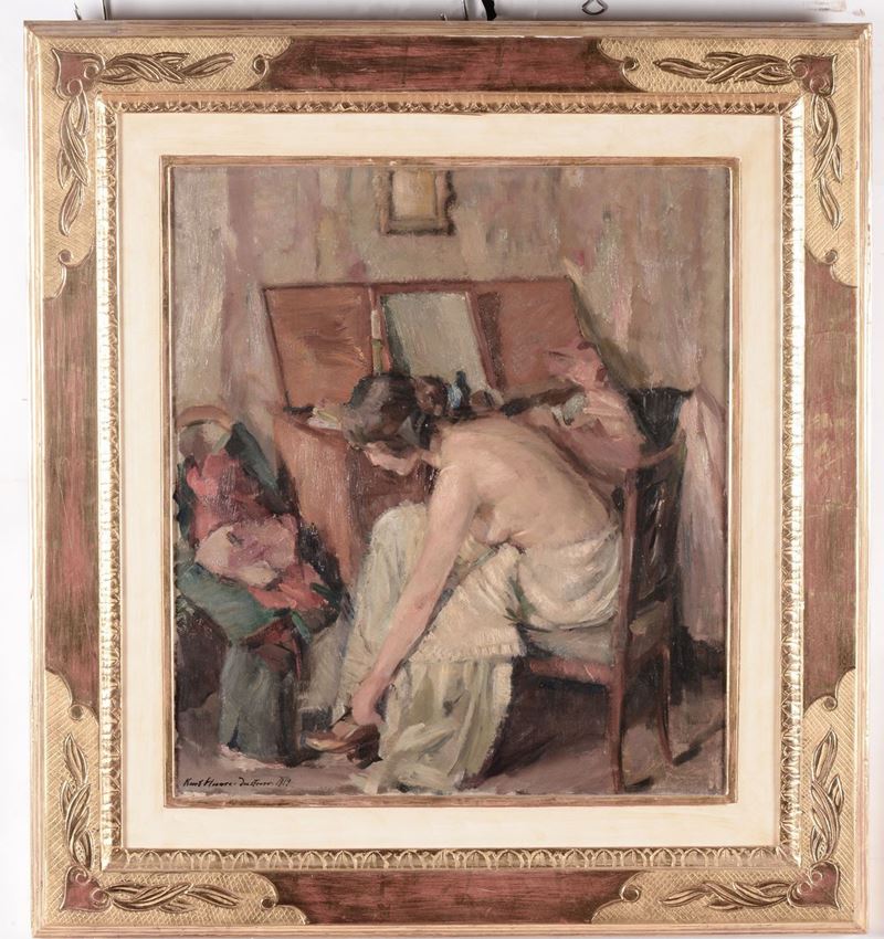 Anonimo del XIX-XX secolo Donna seduta  - Asta Antiquariato e Dipinti Antichi - I - Cambi Casa d'Aste