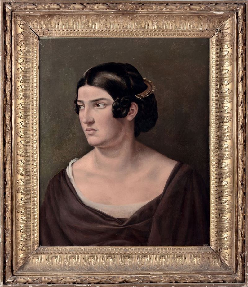 Anonimo del XIX secolo Ritratto femminile  - Auction Antique and Old Masters - I - Cambi Casa d'Aste
