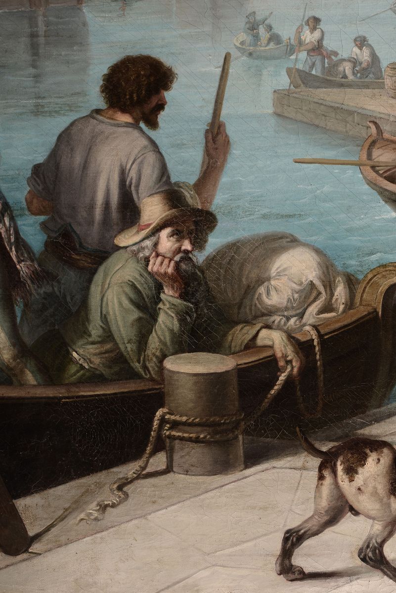 Pittore del XIX Secolopartenza di Cristoforo Colombo