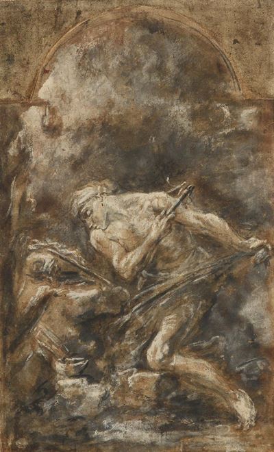 Alessandro Magnasco (genova 1667-1749)santo Penitente