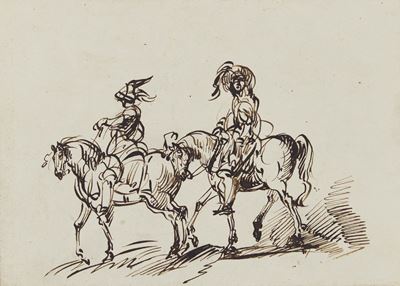 Giuseppe Bernardino Bison (palmanova 1762 - Milano 1844)due Cavalieri