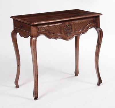 Console in Noce Intagliato, XIX Secolo