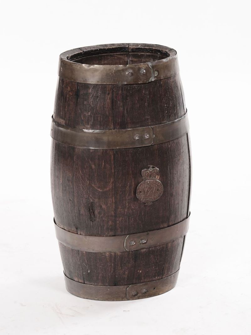 Piccola botte trasformata in portaombrelli  - Asta Antiquariato e Dipinti Antichi - I - Cambi Casa d'Aste