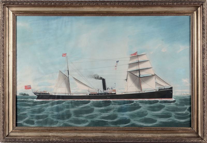 Antonio Luzzo (1855-1907) Ritratto di nave  - Auction Antique and Old Masters - I - Cambi Casa d'Aste