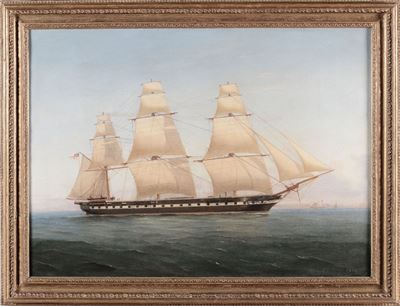 Tommaso De Simone (1805-1888)ritratto Dell' Hms Orlando