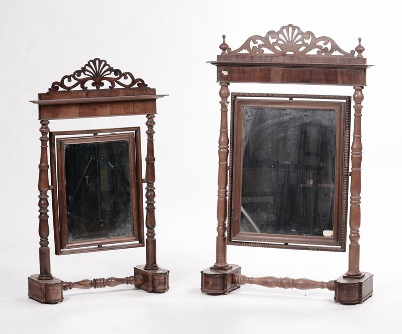 Due psiche da tavolo di misure diverse  - Auction Antique and Old Masters - I - Cambi Casa d'Aste