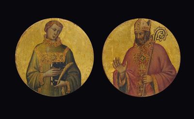 Scuola Fiorentina della Fine del XIV Secolosanto Martire e Santo Vescovo