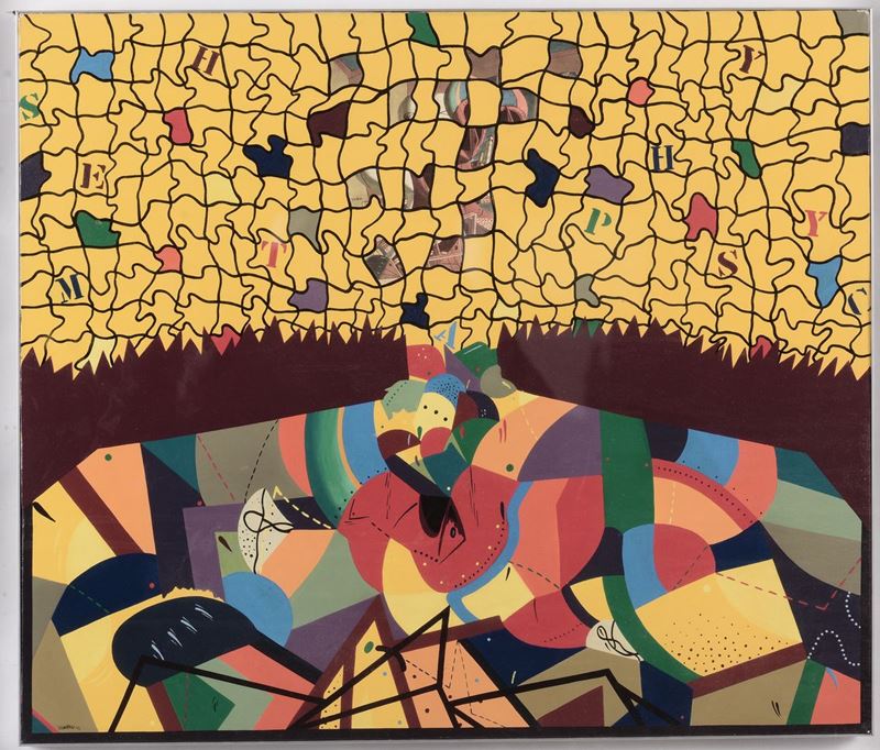 Donzelli Metaphysical Puzzle, 1972  - Asta Arredi dalle dimore degli eredi Ercole Marelli e altre provenienze - Cambi Casa d'Aste