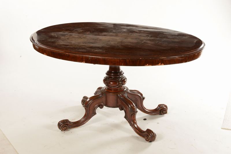 Tavolo da pranzo ovale, XX secolo  - Auction Antique and Old Masters - I - Cambi Casa d'Aste