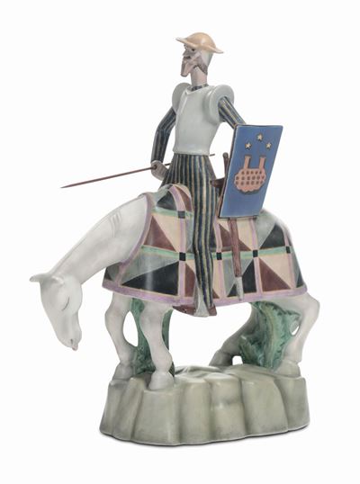 Giovanni Grande (1887-1937) - Lenci - Torinodon Chisciotte in Sella a Rozinante