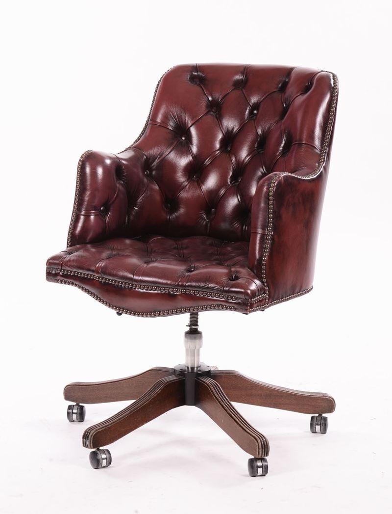 Sedia Chesterfield anni '30  - Asta Antiquariato e Dipinti Antichi - I - Cambi Casa d'Aste
