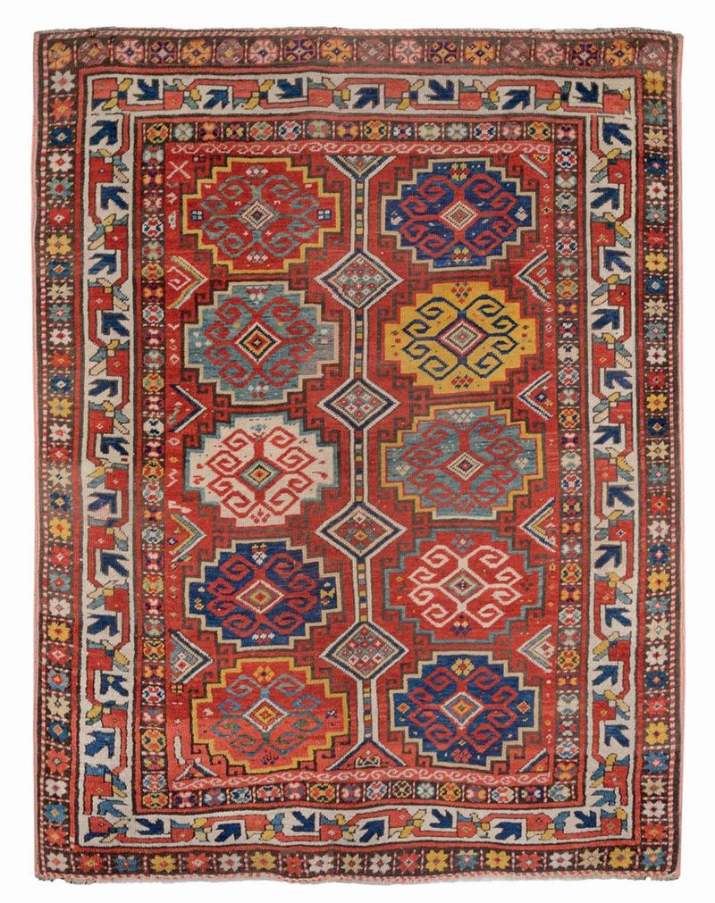 Tappeto caucasico Mogan inizio XX secolo  - Asta Antiquariato e Dipinti Antichi - I - Cambi Casa d'Aste