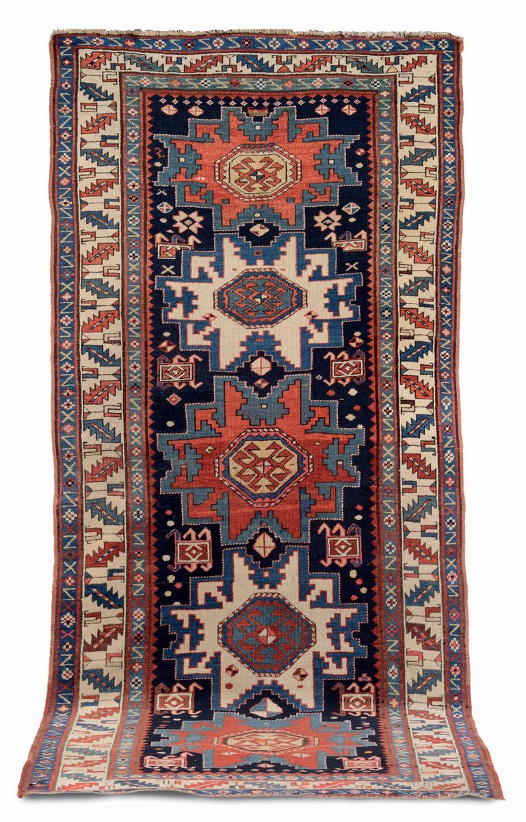 Tappeto caucasico Shirvan Lesghi fine XIX secolo  - Asta Antiquariato e Dipinti Antichi - I - Cambi Casa d'Aste