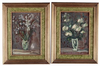 Antonio Corpora (1909-2004)coppia di Nature Morte