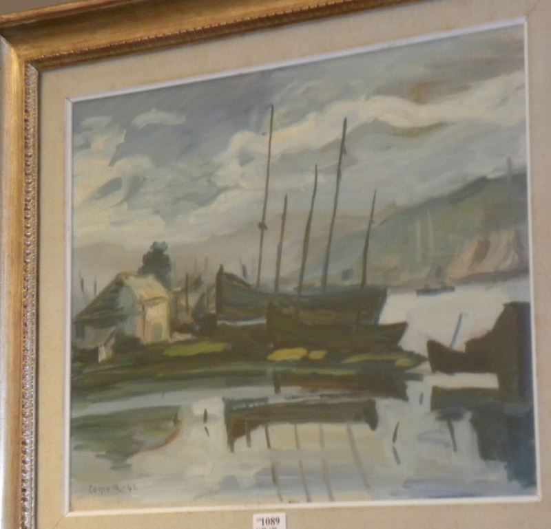 Antonio Corpora (1909-2004) Porto di Tunisi  - Auction Antique and Old Masters - I - Cambi Casa d'Aste