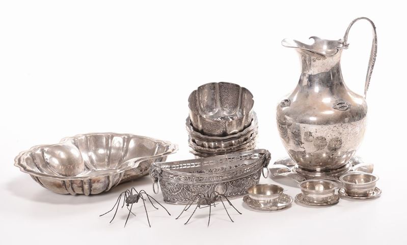 Lotto di oggetti in argento  - Auction Antique and Old Masters - I - Cambi Casa d'Aste