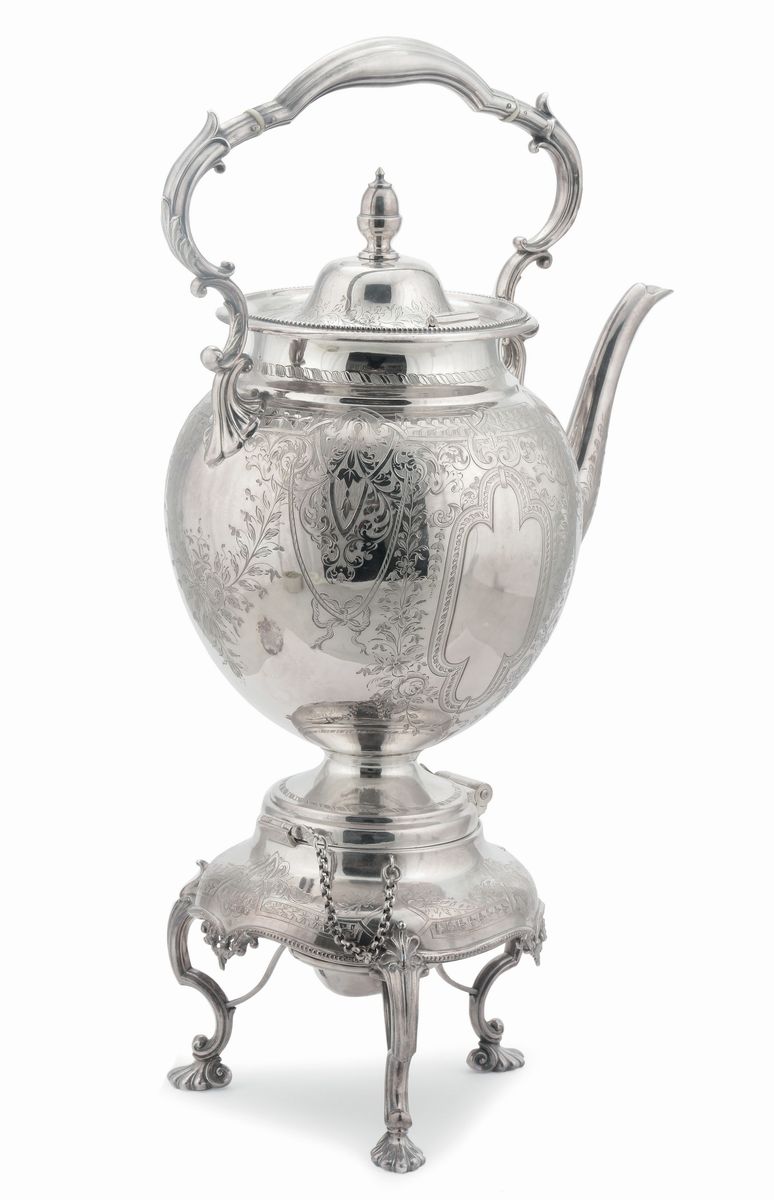 Samovar in Argento, Bollato John Round And The Son Ltd, Città di Sheffield XX Secolo