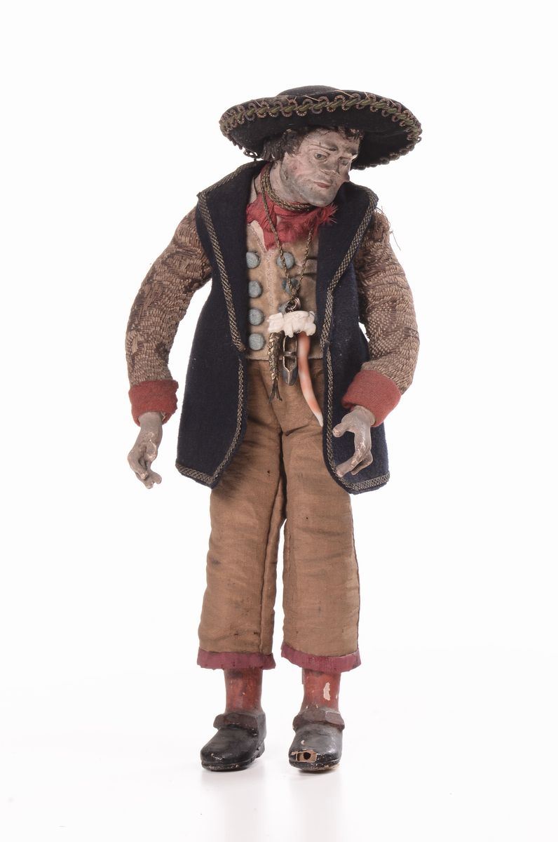 Pastore con cappello da presepe, XX secolo  - Auction Antique and Old Masters - I - Cambi Casa d'Aste