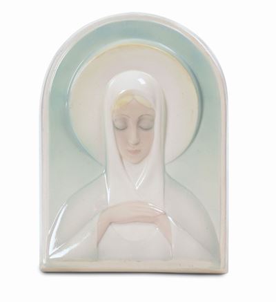 Sandro Vacchetti (1889-1976) - Essevi - Torinoplacca da Parete con Madonna