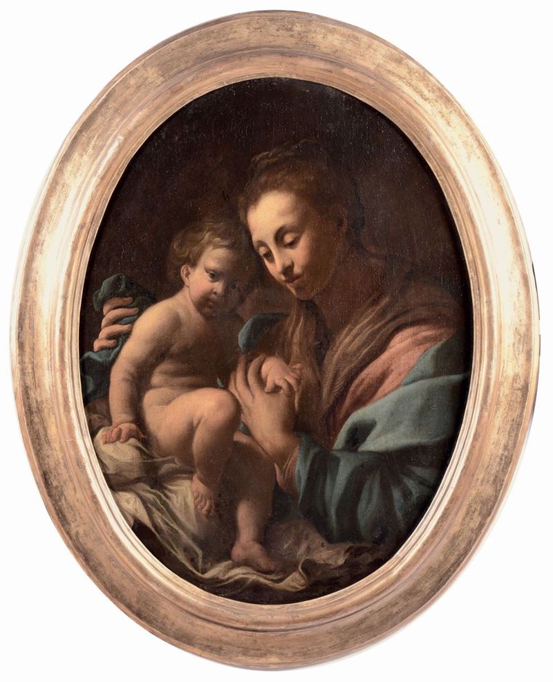 Scuola Genovese del XVIII secolo Sacra Famiglia  - Auction Antique and Old Masters - I - Cambi Casa d'Aste