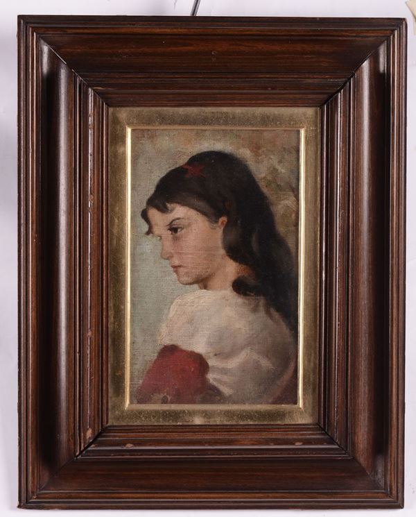 Anonimo del XIX secolo Ritratto di fanciulla