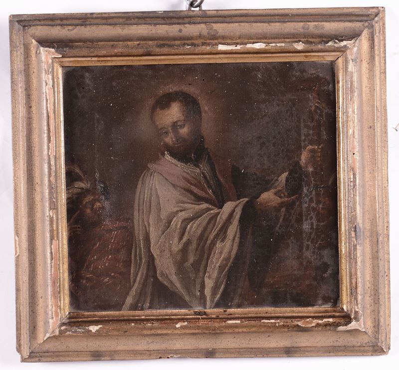 Scuola del XVIII secolo Santo  - Asta Antiquariato e Dipinti Antichi - I - Cambi Casa d'Aste