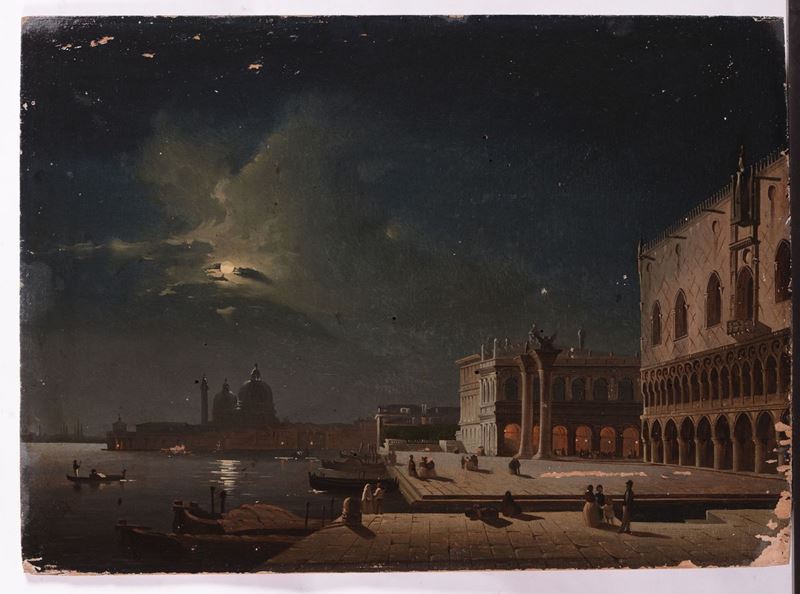 Anonimo del XIX secolo Veduta di Venezia  - Asta Antiquariato e Dipinti Antichi - I - Cambi Casa d'Aste