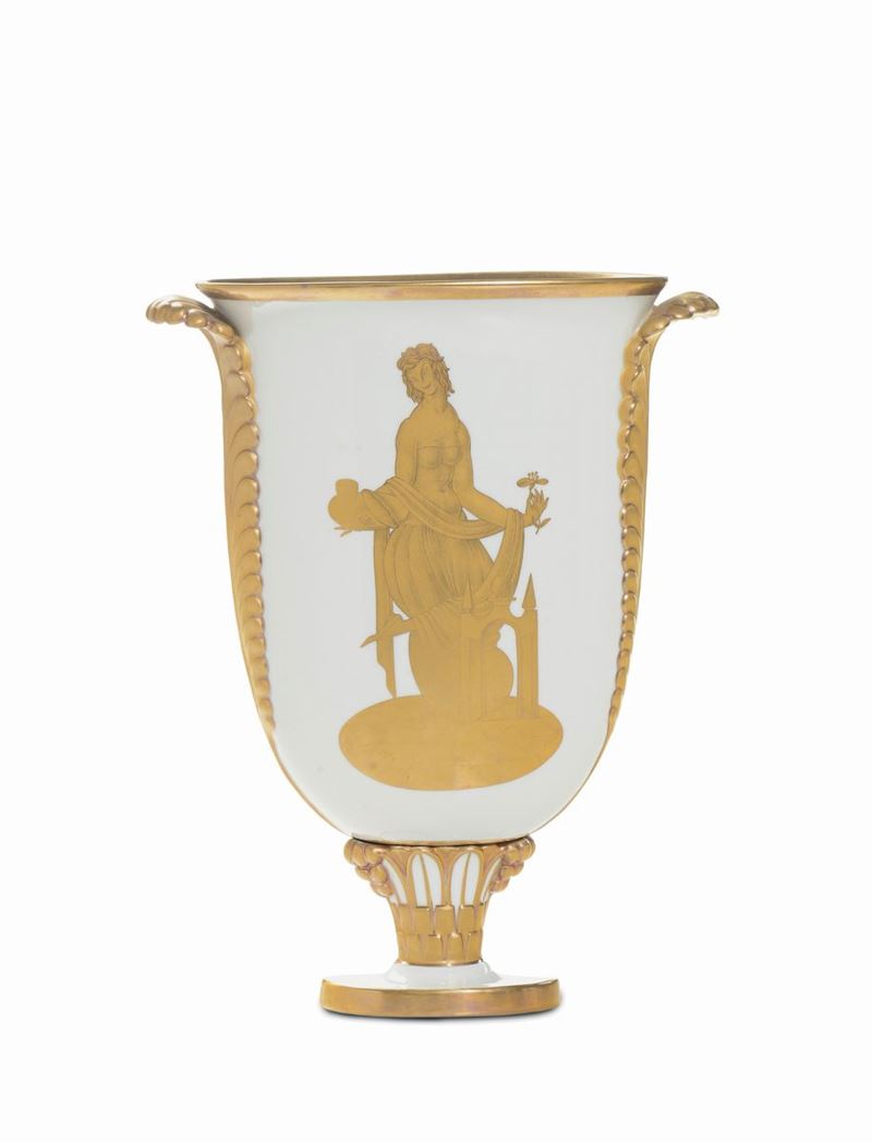 Gio Ponti (1891-1979) - Richard Ginori - Doccia Vaso piumato  - Auction Decorative arts of the twentieth century - II - Cambi Casa d'Aste