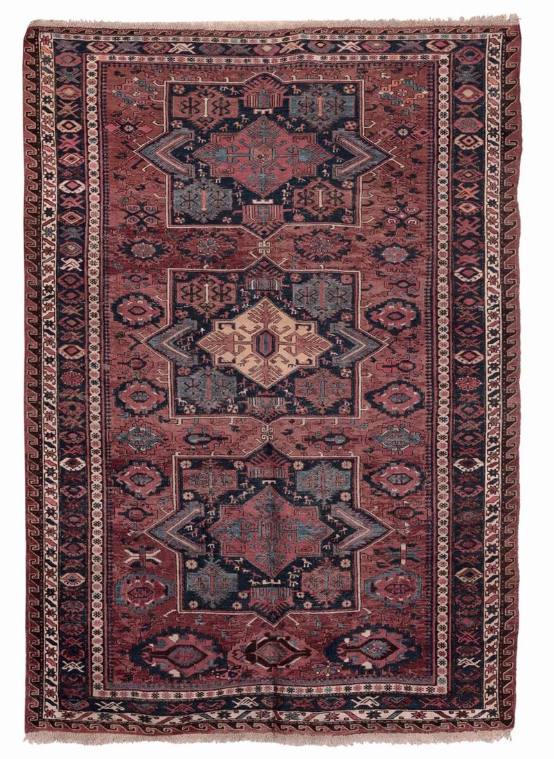 Tappeto caucasico Soumak inizio XX secolo  - Asta Antiquariato e Dipinti Antichi - I - Cambi Casa d'Aste