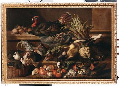 Philipp Ferdinand De Hamilton (bruxelles 1664 - Vienna 1750)natura Morta con Cacciagione