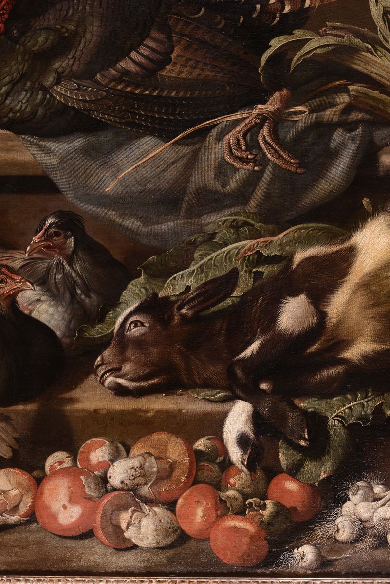 Philipp Ferdinand De Hamilton (bruxelles 1664 - Vienna 1750)natura Morta con Cacciagione