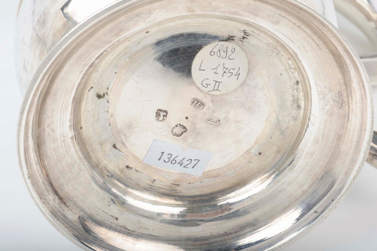 Tankard in Argento, Argentiere Geo.h Indmarsh, Londra 1754