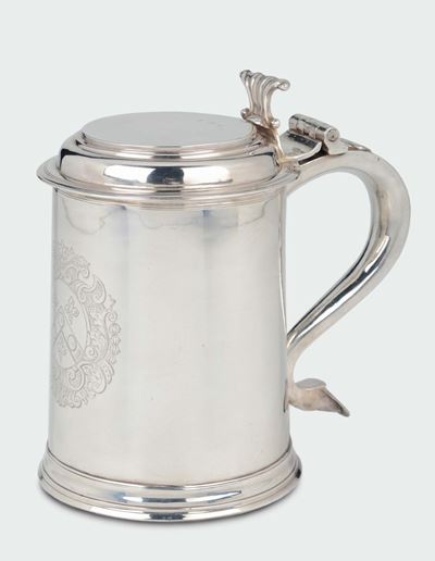 Tankard in Argento, Argentiere Jno. Read, Londra 1708