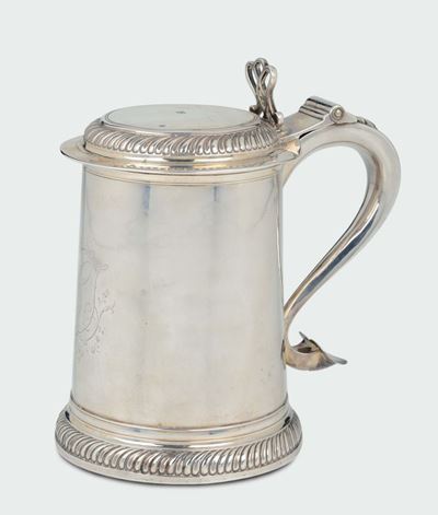 Tankard in Argento, Argentieri John Langlands i e John Robertson I, New Castle 1781