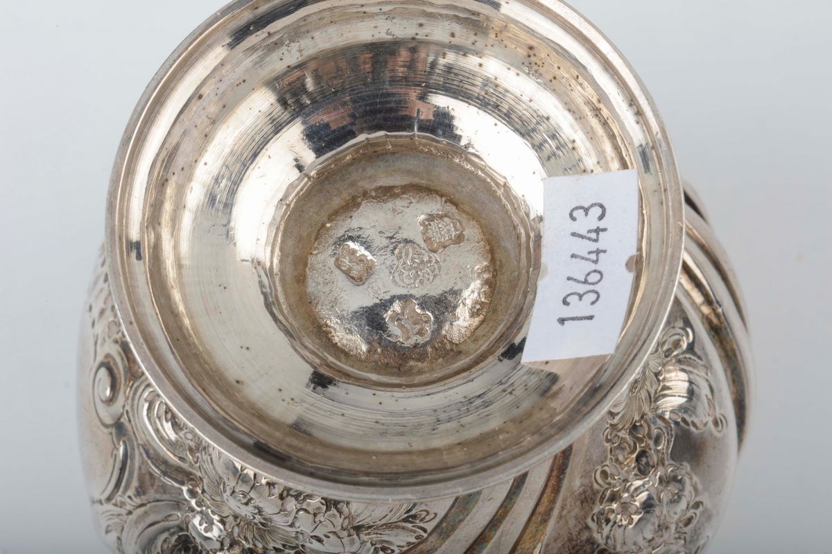 Set di Tre Scatole da Té in Argento, Argentiere Samuel Taylor, Londra 1752