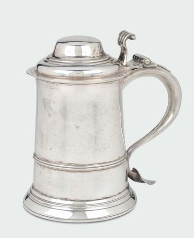 Tankard in Argento, Argentieri William Shaw & William Prist, Londra 1757