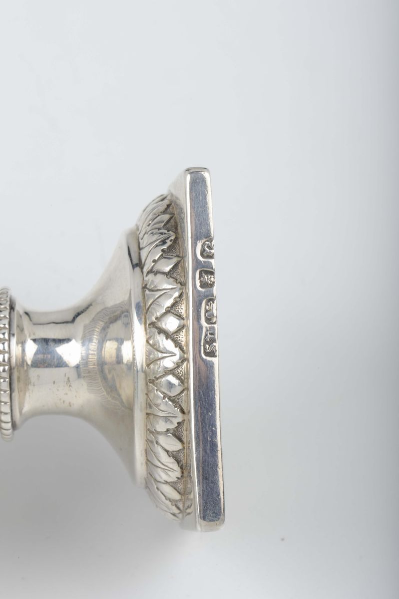 Vaso Biansato in Argento con Corpo Traforato, Argentiere Samuel-wood, Londra 1772